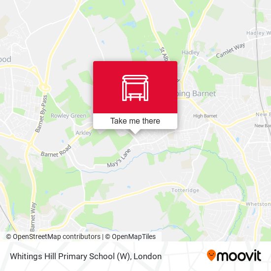 Whitings Hill Primary School map