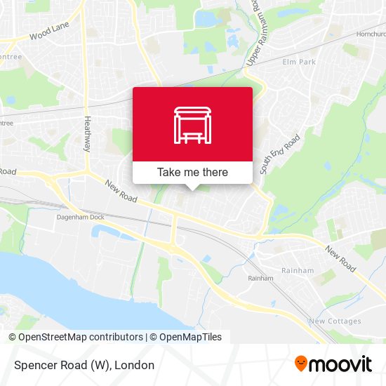 Spencer Road (W) map
