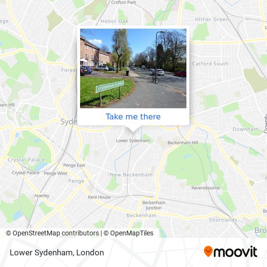 Lower Sydenham map