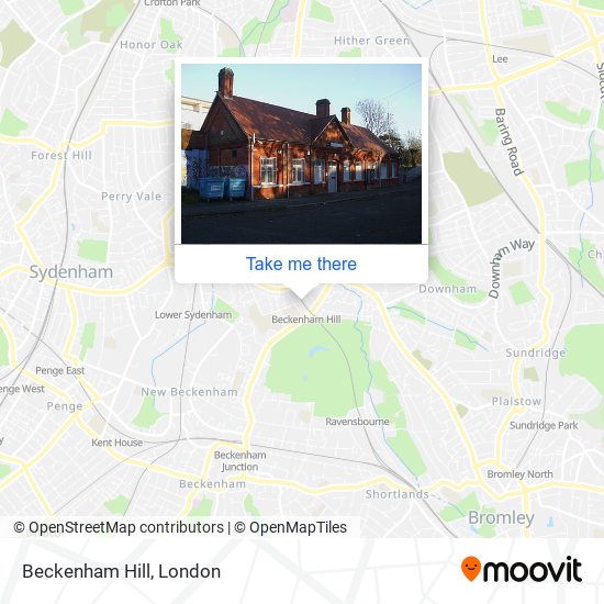 Beckenham Hill map
