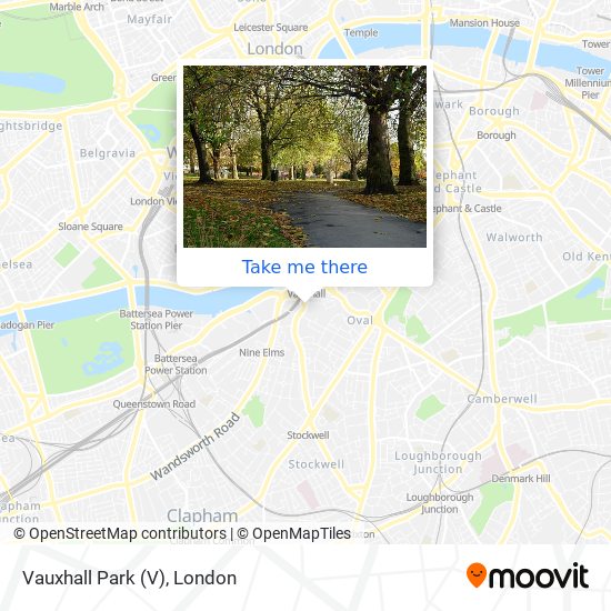 Vauxhall Park map