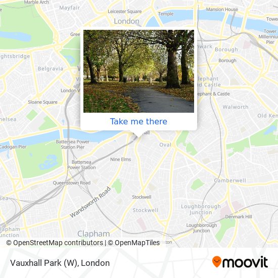 Vauxhall Park (W) map