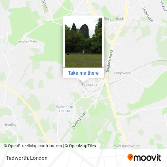 Tadworth map