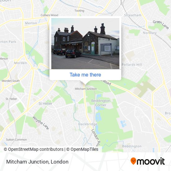Mitcham Junction map