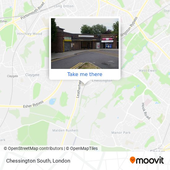 Chessington South map