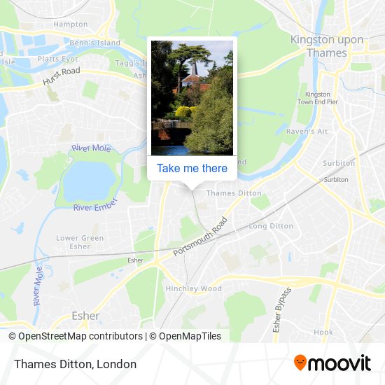 Thames Ditton map