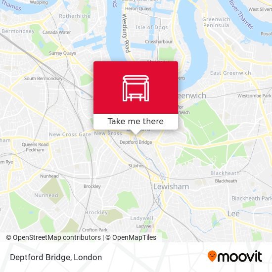 Deptford Bridge map