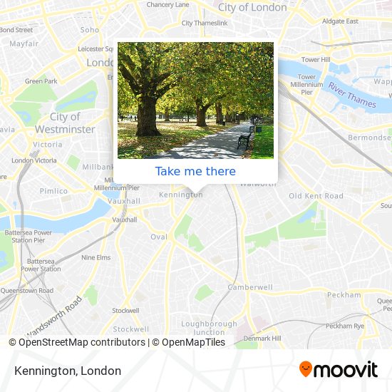 Kennington map