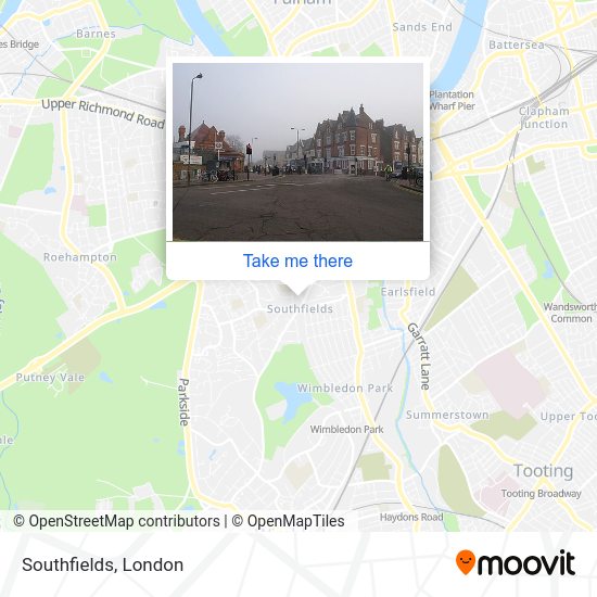 Southfields map