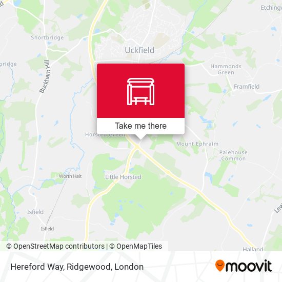 Hereford Way, Ridgewood map