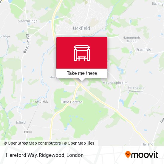 Hereford Way, Ridgewood map