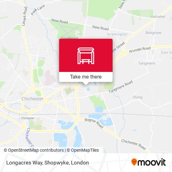 Longacres Way, Shopwyke map