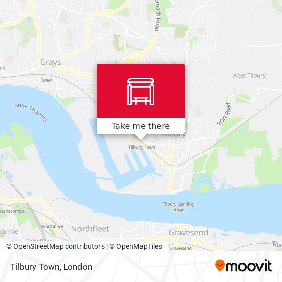 Tilbury Town map