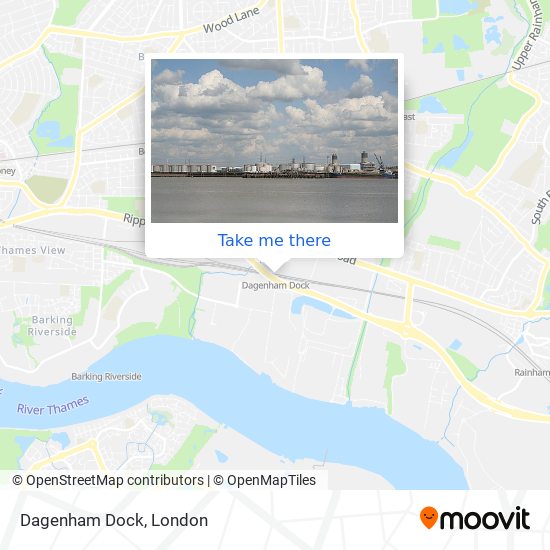 Dagenham Dock map