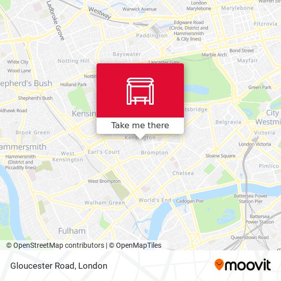 Gloucester Road map