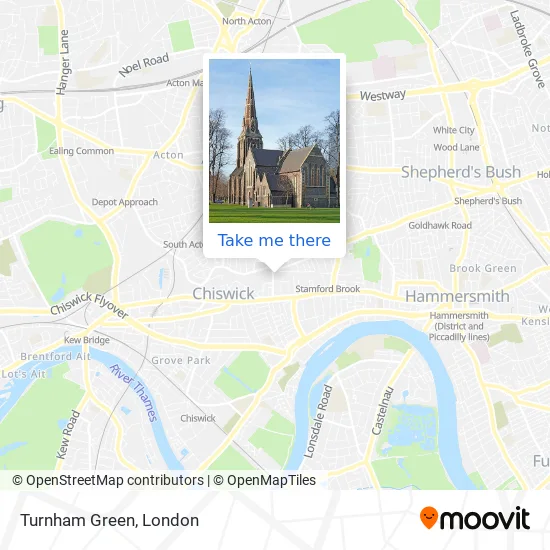 Turnham Green map