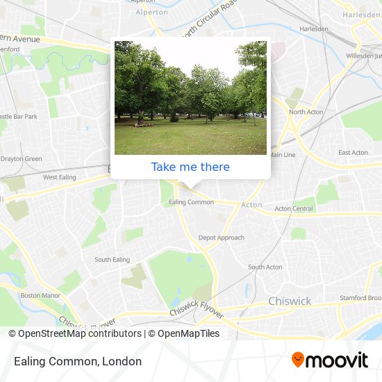 Ealing Common map