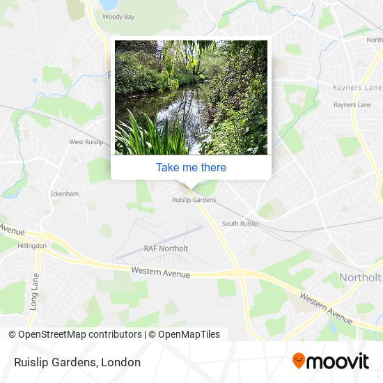 Ruislip Gardens map