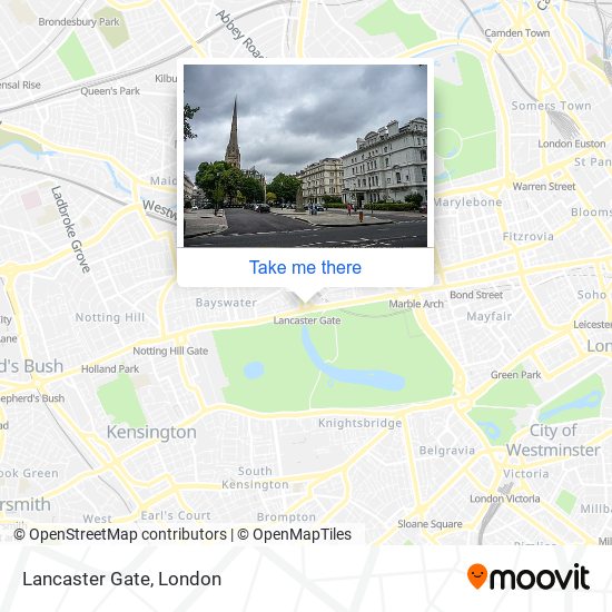 Lancaster Gate map