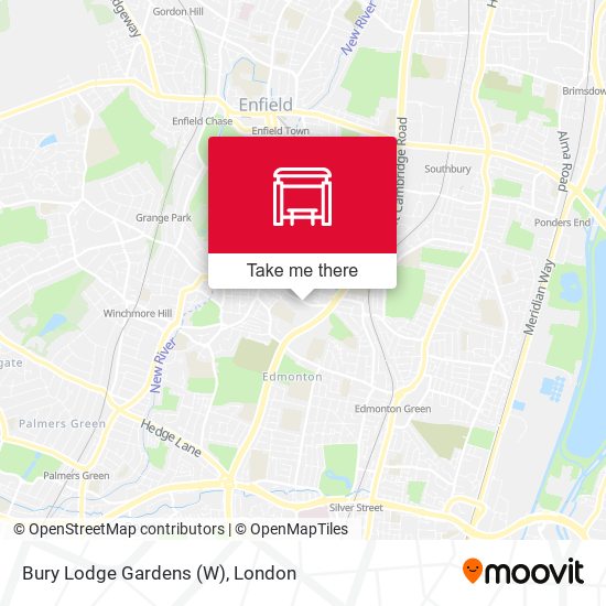 Bury Lodge Gardens (W) map