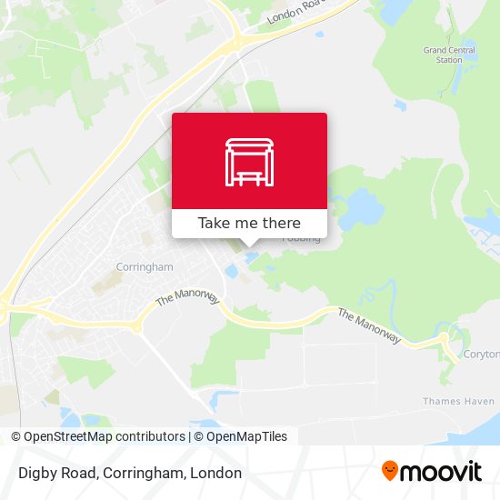 Digby Road, Corringham map