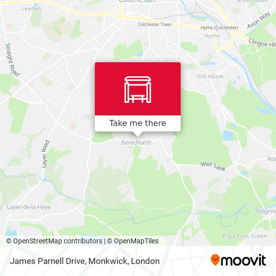 James Parnell Drive, Monkwick map