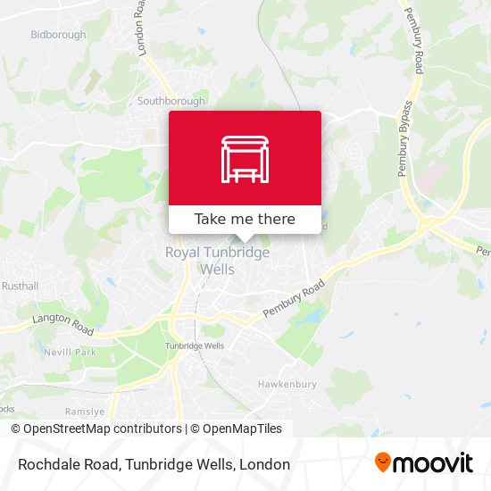 Rochdale Road, Tunbridge Wells map