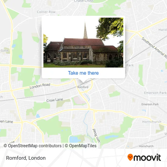 Romford map