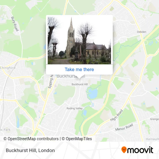 Buckhurst Hill map