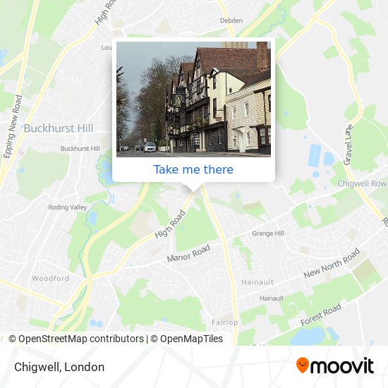 Chigwell map