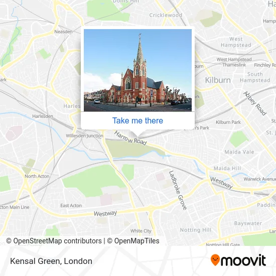 Kensal Green map