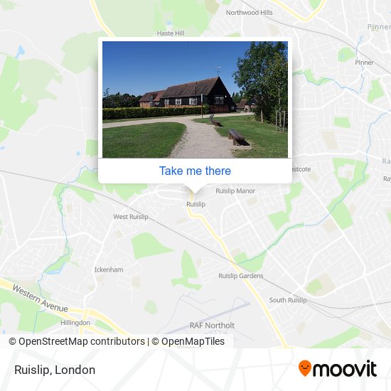 Ruislip map