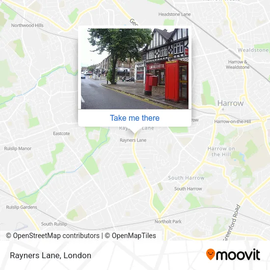Rayners Lane map