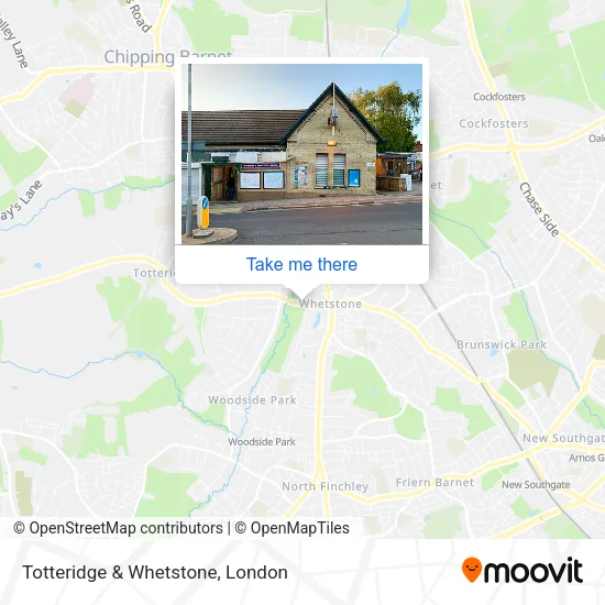 Totteridge & Whetstone map