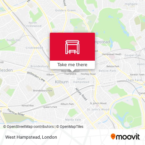 West Hampstead map