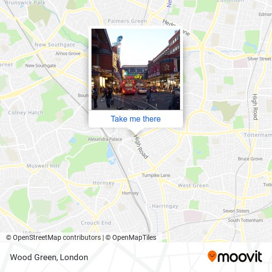 Wood Green map