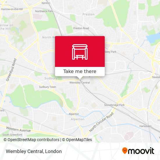 Wembley Central map