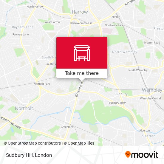 Sudbury Hill map