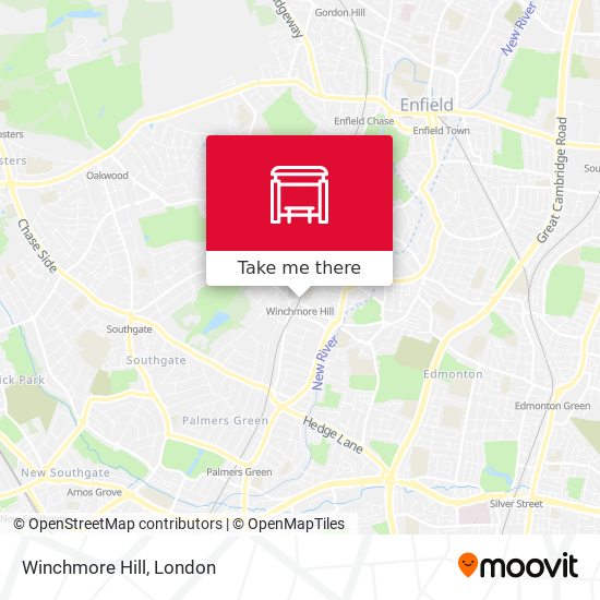 Winchmore Hill map