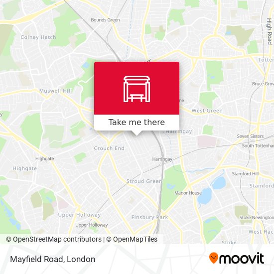 Mayfield Road map