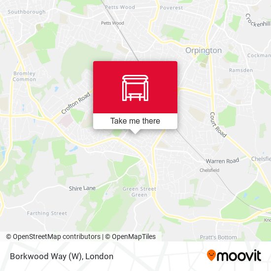 Borkwood Way map