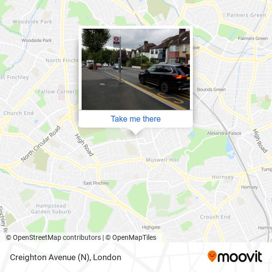 Creighton Avenue (N) map
