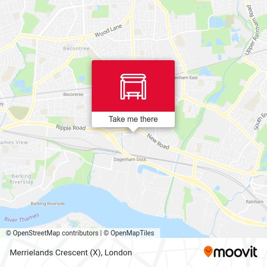 Merrielands Crescent (X) map