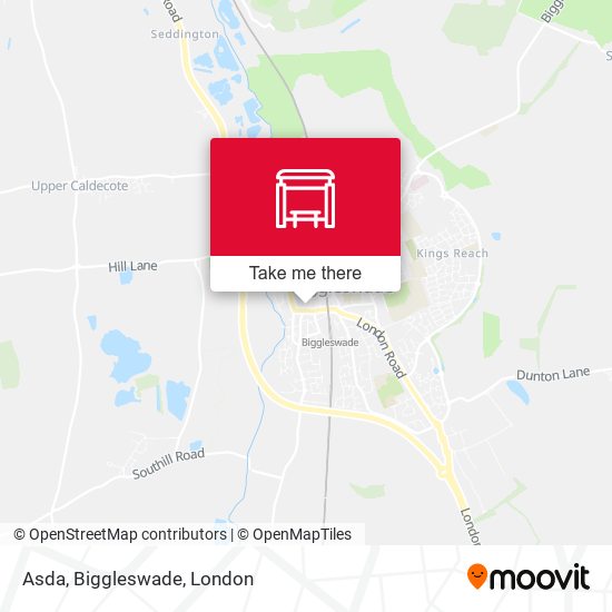 Asda, Biggleswade map