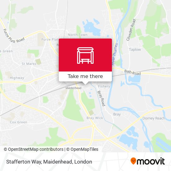 Stafferton Way, Maidenhead map