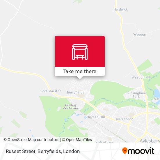 Russet Street, Berryfields map