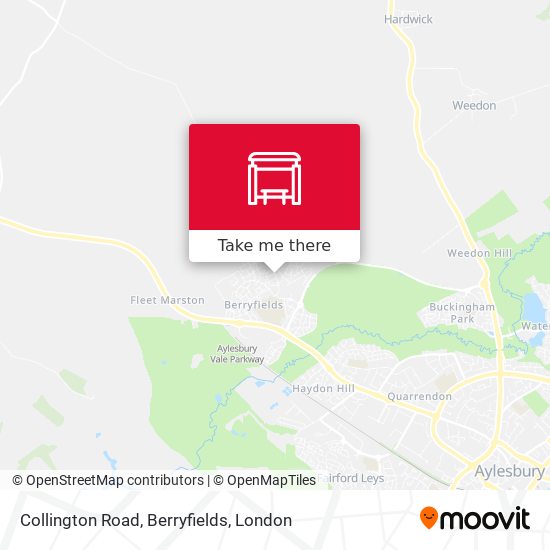 Collington Road, Berryfields map