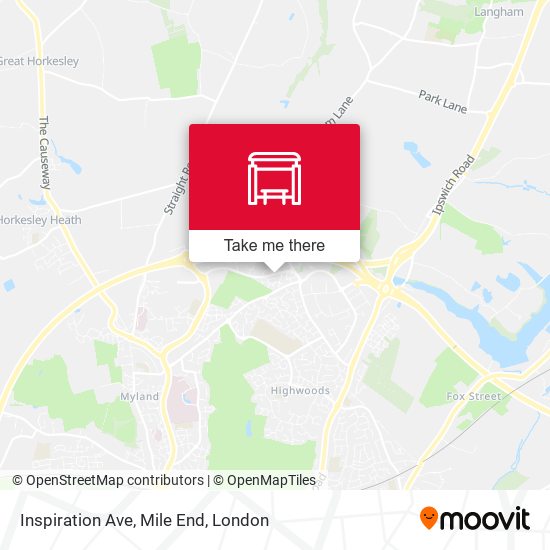 Inspiration Ave, Mile End map