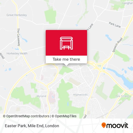 Easter Park, Mile End map