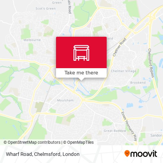 Wharf Road, Chelmsford map